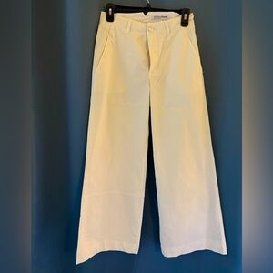 uropean Culture Wide Leg Ankle Cropped Trousers – Size Small – Made in Italy